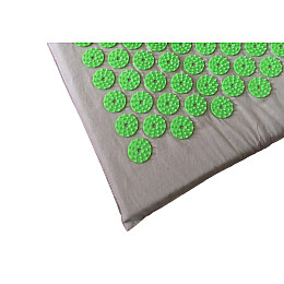 Акупунктурний масажний килимок аплікатор Кузнєцова Rao 76*48 см Сірий з салатовим