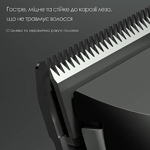 Машинка для стрижки волос Xiaomi Riwa RE-6510 Черно-серый