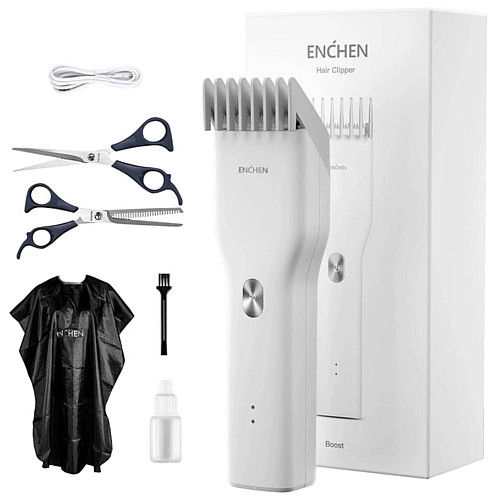 Машинка для стрижки волос Xiaomi Enchen Boost White (Boost-W-Set)