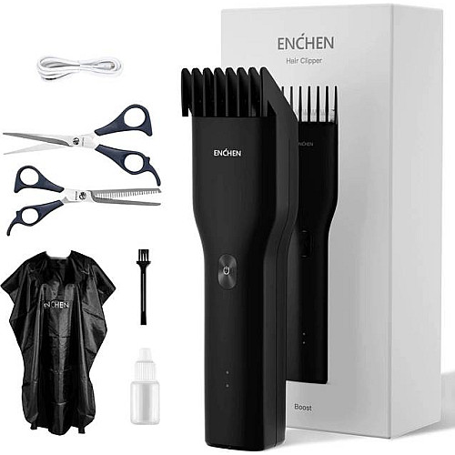 Машинка для стрижки волос Xiaomi Enchen Boost Black (Boost-B-Set)
