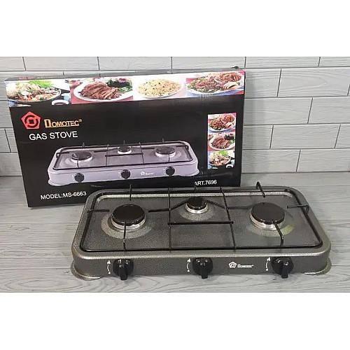 Плита газовая Domotec MS-6603 3 комфорки (1756375491)