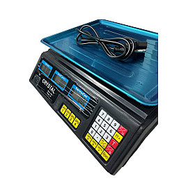 Универсальные магазинные весы торговые с двумя ЖК-дисплеями Crystal 50кг с калькулятором (1939656977)