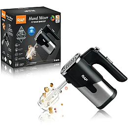 Міксер ручний для кухні RAF R.6630 двостержневий 300 Вт 5 швидкостей з режимом турбо (2087381068)