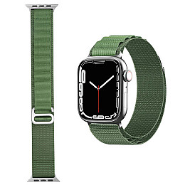 Ремешок нейлоновый к часам SmartX Ultra / Apple Watch крепления на 42/44/45/49 мм зеленый (UR160GR)