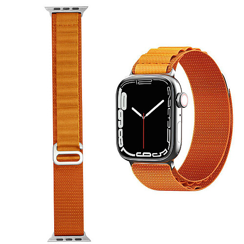 Ремешок нейлоновий до годинників SmartX Ultra / Apple Watch кріплення на 42/44/45/49 мм оранжевий (UR160O)