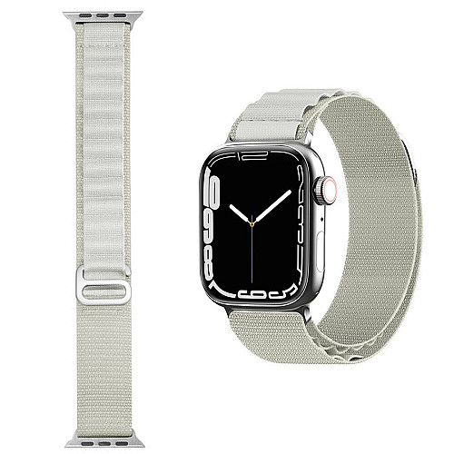 Ремешок нейлоновий до годинників SmartX Ultra / Apple Watch кріплення на 42/44/45/49 мм білий (UR160W)