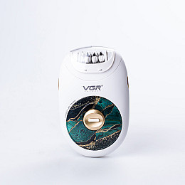 Эпилятор женский VGR V-706 аккумуляторный малахит (HPV706GR)
