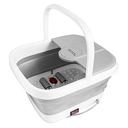 Масажер-ванночка для ніг RIAS Footbath Massager RF-368Z складна 5L Біло-Сіра (3_04549)