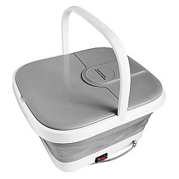 Масажер-ванночка для ніг RIAS Footbath Massager RF-368Z складна 5L Біло-Сіра (3_04549)