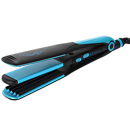 Утюжок-гофре для волос Gemei GM-1961 2в1 30W Чорний-Синій (3_03141)