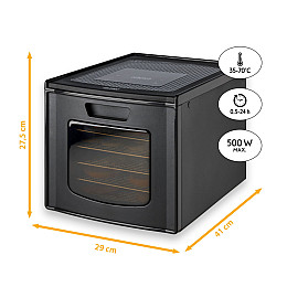 Сушилка для фруктів та овочів First Austria FA-5126-9 Black