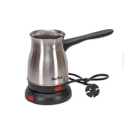 Кофеварка электрическая на подставке SuTai ST-138 800W 0.8 л Silver