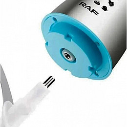 Потужний кухонний подрібнювач чоппер з металевою чашею RAF R.7030 1000 Вт 3 л Голубий