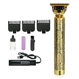 Триммер акумуляторний для бороди та волосся Maxtop M98 5W Gold