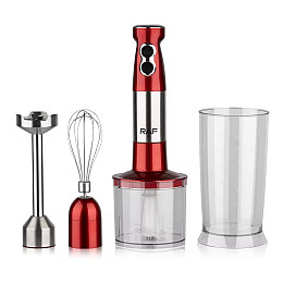 Блендер багатофункціональний занурювальний RAF R.296 3в1 1000W Червоний