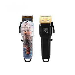 Беспроводная аккумуляторная машинка для стрижки волос с насадками и регулировкой длинны VGR V-689