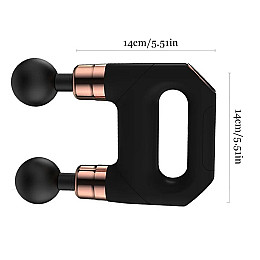 Ручний масажер для м'язів Massage Gun SL-821 4 пари насадок 25W Чорний (3_04805)