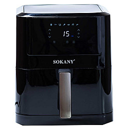 Аэрогриль-фритюрница Sokany SK-8043 на 8 л с таймером и терморегулятором черный (SK8043)