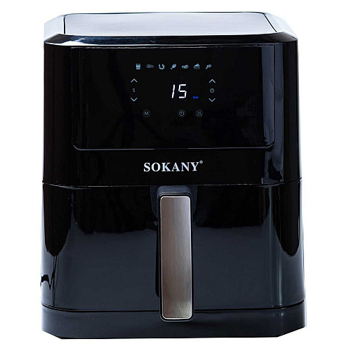 Аэрогриль-фритюрница Sokany SK-8043 на 8 л с таймером и терморегулятором черный (SK8043)