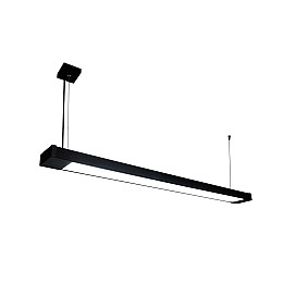 Светильник линейный подвесной 125см MSK Electric Office под две led лампы G-13 SL-120-2T8 BK