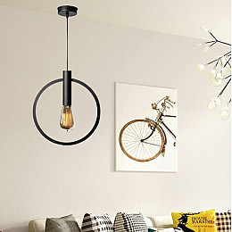 Cветильник подвесной MSK Electric Asket под лампу Е27 NL 3033 BK черный