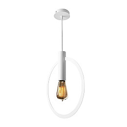 Cветильник подвесной MSK Electric Asket под лампу Е27 NL 3033 WH белый