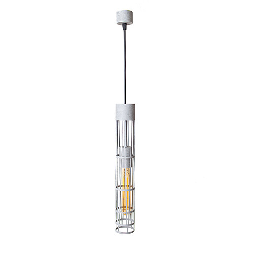 Светильник подвесной MSK Electric Flow в стиле лофт под лампу Е27 серый MR 6040 GR