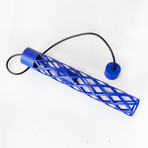Светильник подвесной MSK Electric Flow в стиле лофт под лампу Е27 синий NL 6041 BL