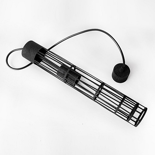 Светильник підвісний MSK Electric Flow в стилі лофт під лампу Е27 чорний муар MR 6040 BK