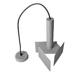 Светильник підвісний MSK Electric Turin в стилі лофт під лампу Е27 MR 2030 GR сірий муар