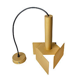 Светильник підвісний MSK Electric Turin в стилі лофт під лампу Е27 MR 2030 GD муар золото