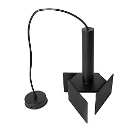 Светильник підвісний MSK Electric Turin в стилі лофт під лампу Е27 NL 2030 BK чорний