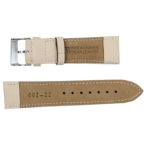 Ремешок для годинників Mykhail Ikhtyar 22 мм Бежевий (S002-022s beige)