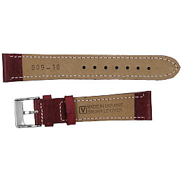 Ремешок для часов из кожи Mykhail Ikhtyar 18 мм Марсала (S809-18S marsala)