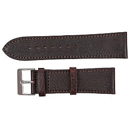 Ремешок для часов Mykhail Ikhtyar кожаный 24 мм Темно-коричневый (S509-24S dark brown)
