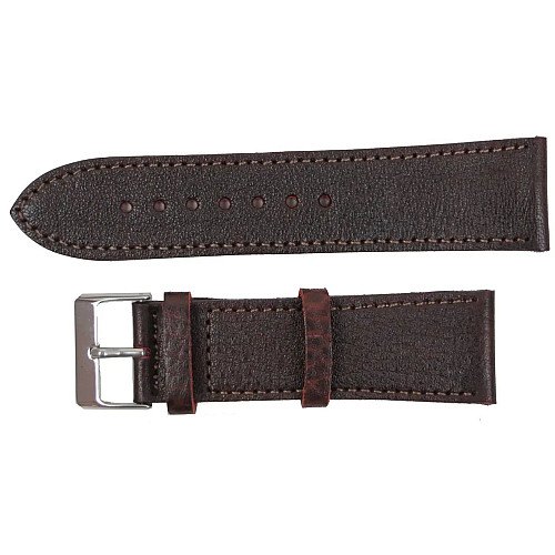 Ремешок для часов Mykhail Ikhtyar кожаный 24 мм Темно-коричневый (S509-24S dark brown)