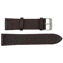 Ремешок для годинників Mykhail Ikhtyar шкіряний 22 мм Темно-коричневий (S509-22S dark brown)