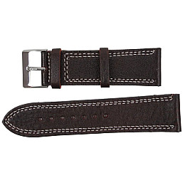 Ремешок для часов Mykhail Ikhtyar кожаный 24 мм Темно-коричневый (S529-24S dark brown)