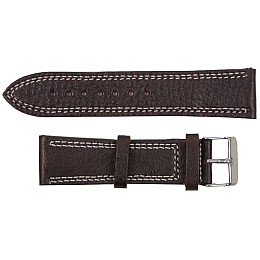 Ремешок для часов Mykhail Ikhtyar кожаный 22 мм Темно-коричневый (S529-22S dark brown)