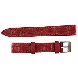 Ремешок для часов из кожи Mykhail Ikhtyar 16 мм Красный (S718-16S red)