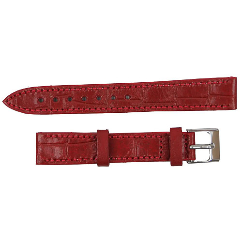 Ремешок для часов из кожи Mykhail Ikhtyar 16 мм Красный (S718-16S red)