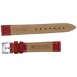 Ремешок для часов из кожи Mykhail Ikhtyar 16 мм Красный (S718-16S red)