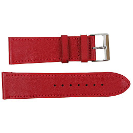 Ремешок для часов из кожи Mykhail Ikhtyar 24 мм Красный (S709-24S red)