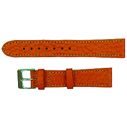 Ремешок для часов из кожи Mykhail Ikhtyar 18 мм Оранжевый (S409-18S orange)