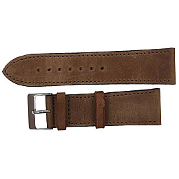 Ремешок для часов из кожи Mykhail Ikhtyar 24 мм Светло-коричневый (S116-24S light brown)