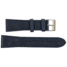 Ремешок для часов из кожи Mykhail Ikhtyar 22 мм Синий (S218-22S blue)