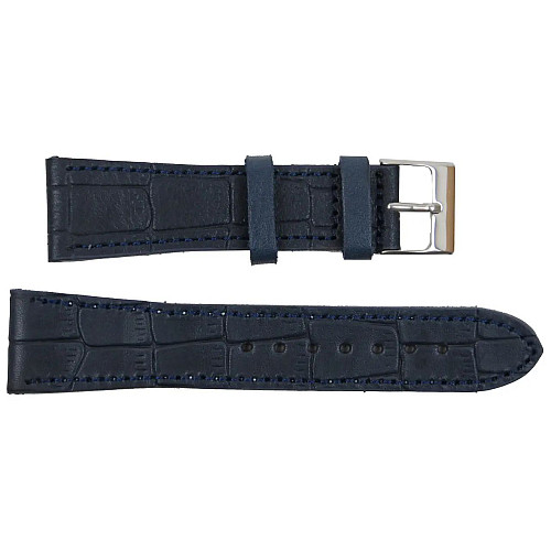 Ремешок для часов из кожи Mykhail Ikhtyar 22 мм Синий (S218-22S blue)