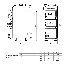 Котел твердотопливный Edelmet Double 16-20 кВт