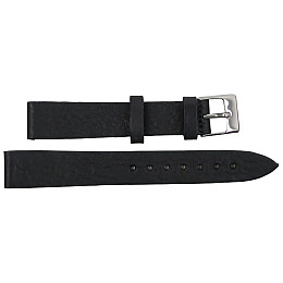Ремешок для часов из кожи Mykhail Ikhtyar 16 мм Черный (S629-16-1S black)