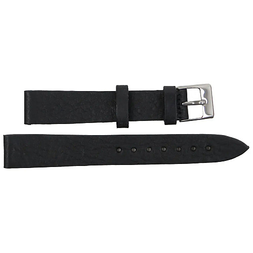 Ремешок для часов из кожи Mykhail Ikhtyar 16 мм Черный (S629-16-1S black)